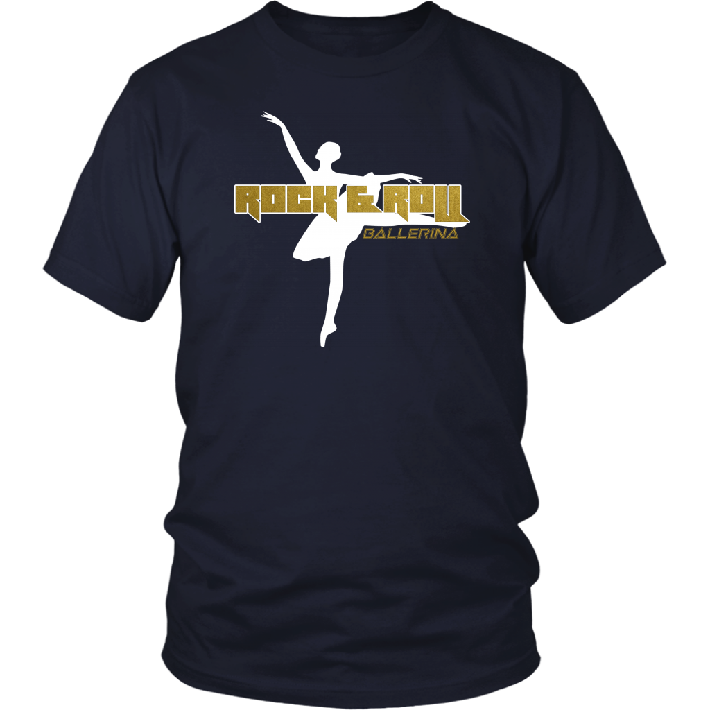 ROCK & ROLL BALLERINA - ROYAL UNISEX TEE
