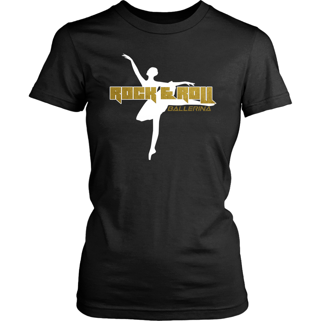 ROCK & ROLL BALLERINA - ROYAL WOMEN'S TEE