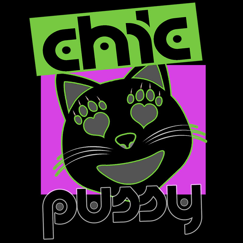 Neon Emo PussyCat - Fashion Fit Ringspun T-Shirt - 100% cotton