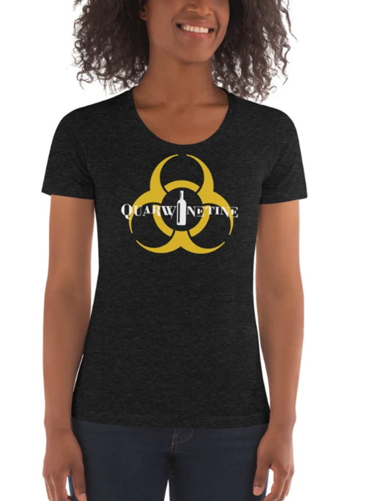 QUARWINETINE - Women's American Apparel Crew Neck T-shirt