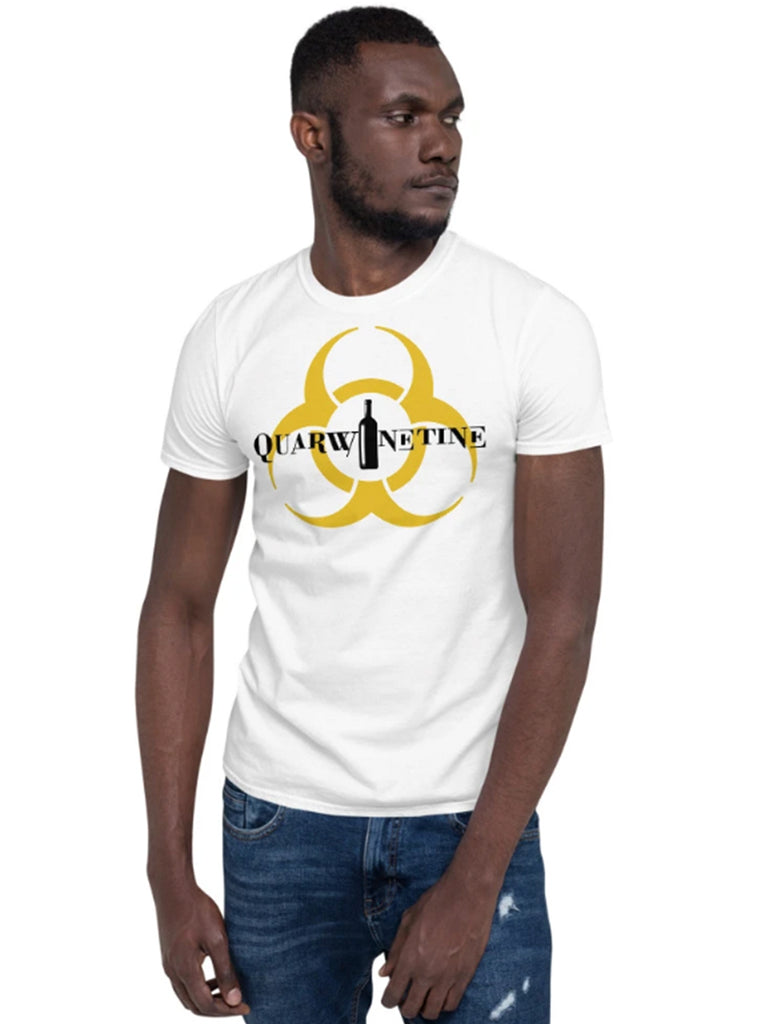 QUARWINETINE - Short-Sleeve (WHITE) Mens T-Shirt