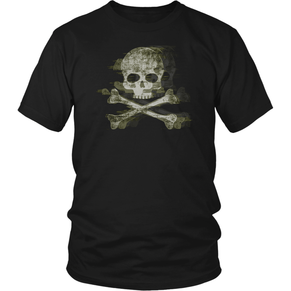 SKULL GLITCH - ROYAL UNISEX TEE