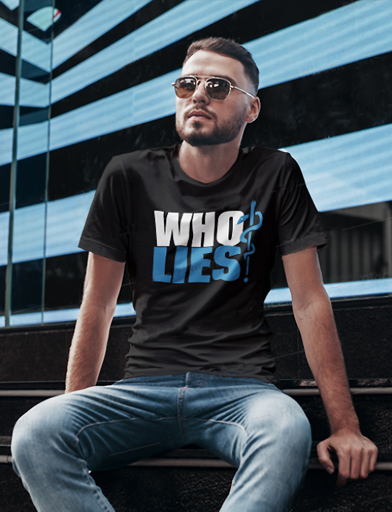 WHO LIES? - Short-Sleeve T-Shirt (Men Looks)