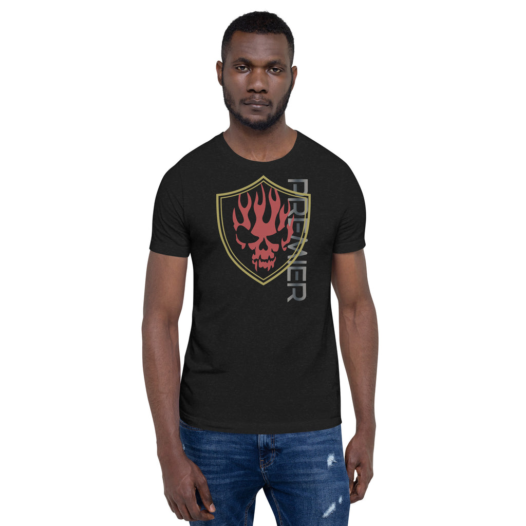 PREMIER: BADGE OF FIRE - Unisex t-shirt