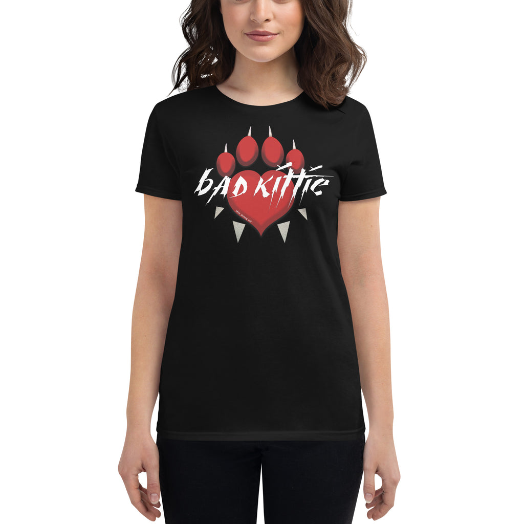 CHIC PUSSY CAT: BAD KITTIE - Women's short sleeve t-shirt