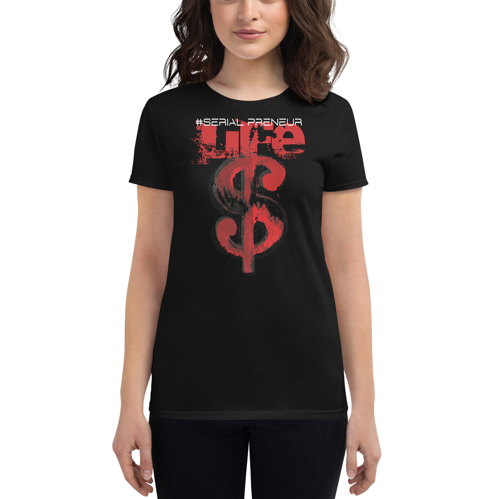 SERIAL PRENEUR: BLOOD MONEY - Women's short sleeve t-shirt