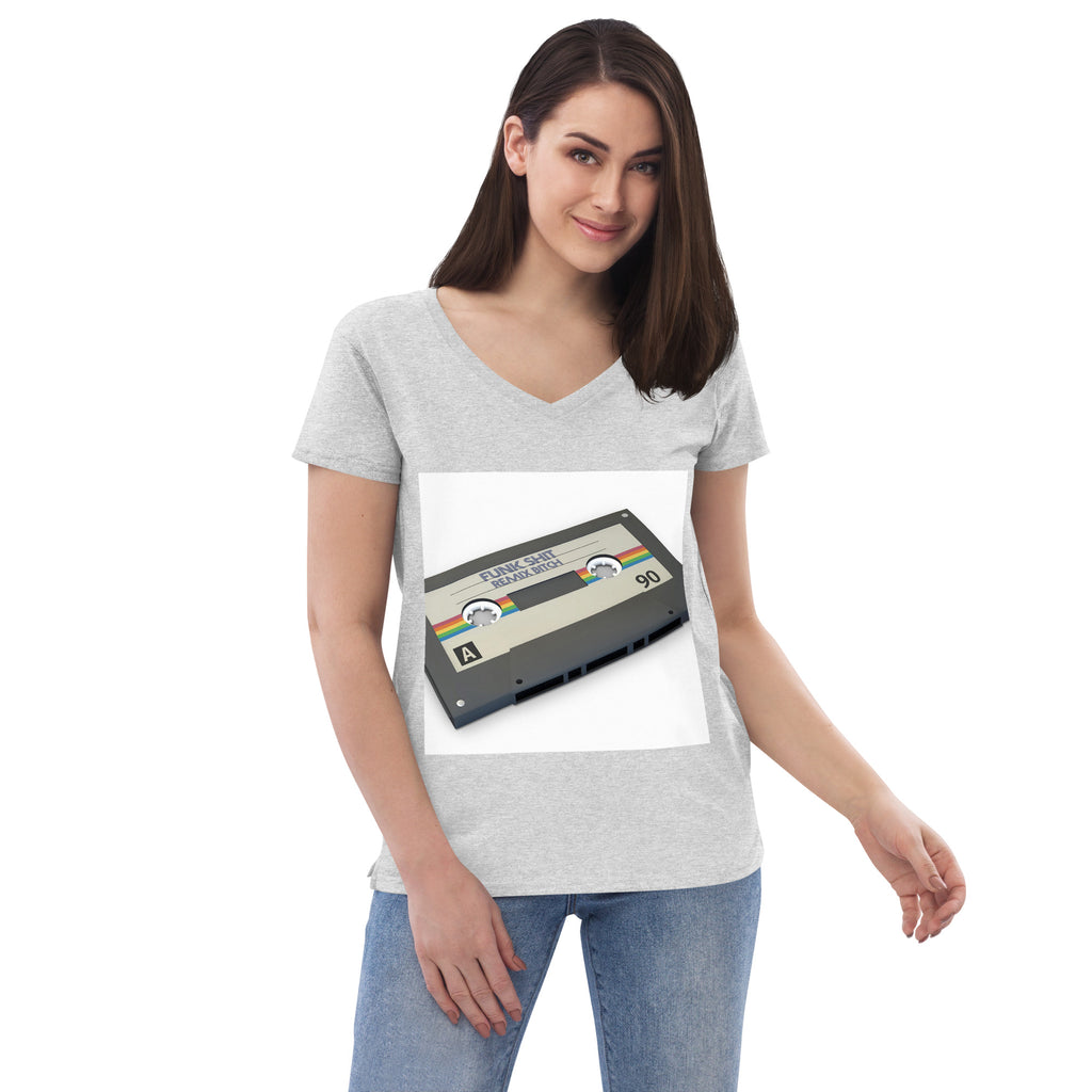 Women’s recycled v-neck t-shirt